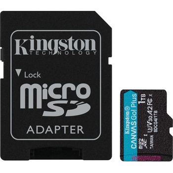 Image 1 of Kingston microSDXC Canvas Go Plus 1TB A2/U3/V30 SDCG4/1TB