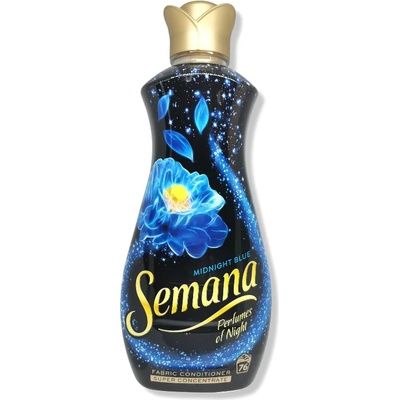 Semana омекотител за пране, Moon flower, Midnight Blue, 66 пранета, 1650мл