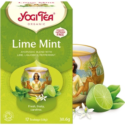 Yogi Tea Limetka Mäta Organický Ajurvédsky bylinný čaj 30,6 g
