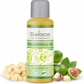 Saloos makadamiový rostlinný olej lisovaný za studena 50 ml