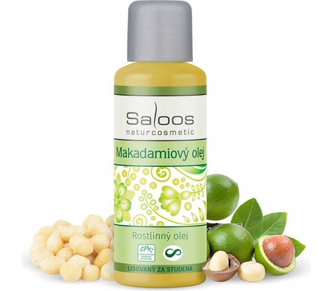 Saloos makadamiový rostlinný olej lisovaný za studena 50 ml