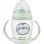 KikkaBoo Чаша със силиконов накрайник Kikkaboo 200мл Happy face - Mint (31302030071)