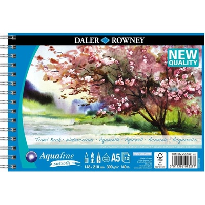 Daler-Rowney Aquafine Akvarelový blok A5, A5, 12 listů 432 255 500