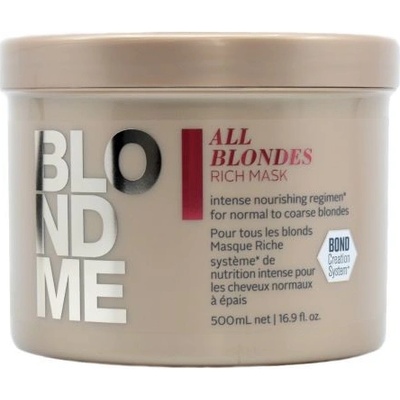 Schwarzkopf BlondME All Blondes Rich Maske 500 ml