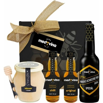 Elisa Medový výběr – pivo, medovina, med v dárkové sadě