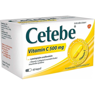 Cetebe Vitamin C 500 mg 60 tobolek