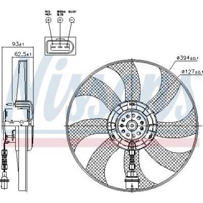 Ventilátor chladiče NISSENS 85549