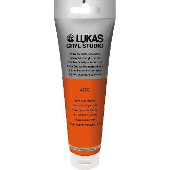 LUKAS Cryl Studio Plastic Tube АКРИЛНА боя Fluorescent Signal Red 125 ml 1 бр (746030012)