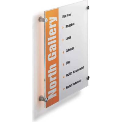 DURABLE Orientační nástěnná tabulka CRYSTAL SIGN A3 297 × 420 mm – kód 482619
