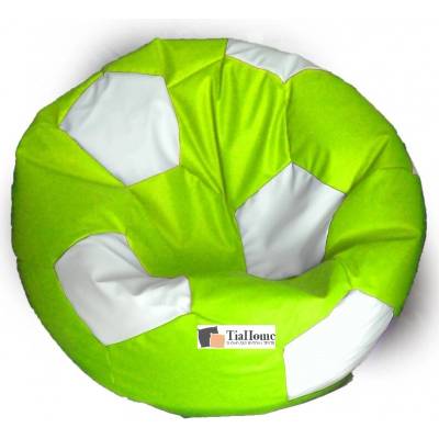 TiaHome futbalová lopta XXL limetkovo biela