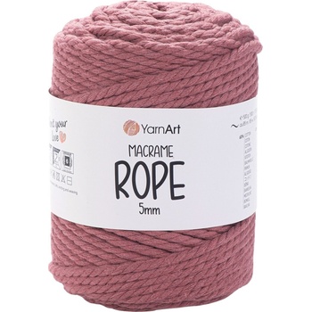 YARNART Macrame Rope 5 mm 5 mm 85 m 792 Dusty Rose юта (Macrame Rope 5 mm 792)