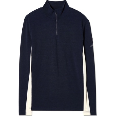 We Norwegians Мъжки вълнен пуловер We Norwegians Voss 1/4-Zip Merino jumper - Navy Blue (005-5877-0212)