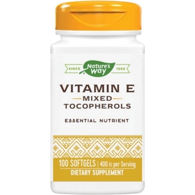 Nature's Way Vitamin E 400 IU | Mixed Tocopherols [100 капсули]