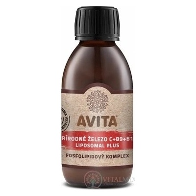 Avita Přírodní železo C+B9+B12 liposomal plus 200 ml