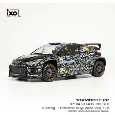 Toyota GR Yaris Rally2 Rally Monte Carlo 2025 20 Solberg Edmondson IXO 1:18