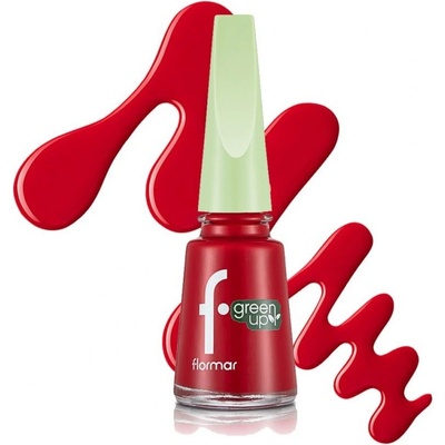 Flormar green up lak na nehty Vegan 009 Red Apple 11 ml