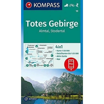 KOMPASS Wanderkarte Totes Gebirge, Almtal, Stodertal 1:50 000