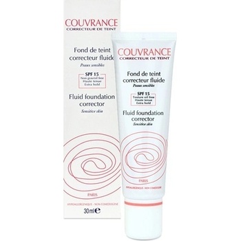 Avene Couvrance Fluid Foundation Corrector SPF15 1 Porcelain 30 ml