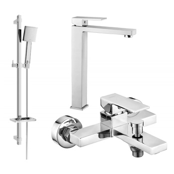 Mexen Uno DQ45 комплект за вана, хром - 71413DQ45-00 (71413DQ45-00)