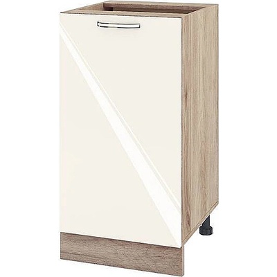 ИРИМ Долен кухненски шкаф Сити АРФ-Крийм гланц-11-28 45 см