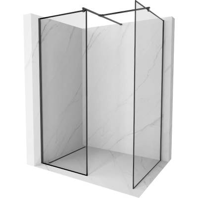 Mexen Kioto душ-панел Walk-in 140 x 70 cm, черна рамка, черна - 800-140-202-70-70-070 (800-140-202-70-70-070)