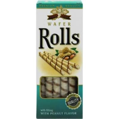 Cookiesland wafer rolls peanut 160 g