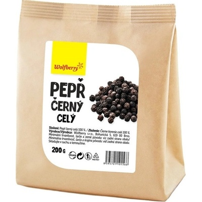 Wolfberry Pepř černý celý 200 g