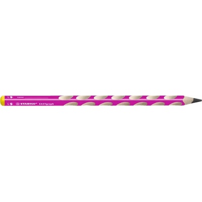 STABILO Графитен молив, HB, триъгълен, за лява ръка, STABILO, "EASYgraph", розов 321/01-HB-6 (321/01-HB-6)