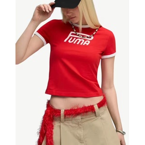 PUMA Future Archive Graphic Slim Tee Red - magazinko