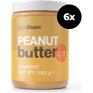 GymBeam Фъстъчено масло 6 x 1000 g хрупкав