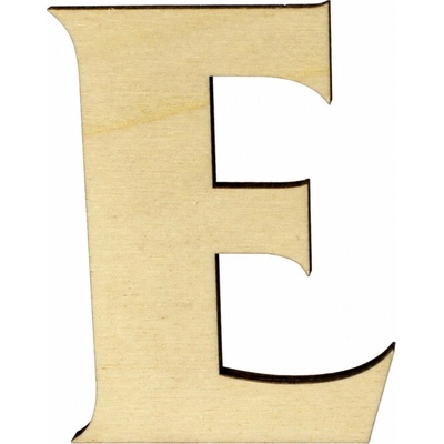 Domové číslo DREVO písmeno "E" drevo