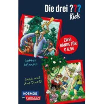 Image 1 of Die drei ? ? ? kids: Doppelband - Enthält die Bände: Rettet Atlantis! / Jagd auf das Dino-Ei | Ulf Blanck, Kim Schmidt, Stefanie Wegner