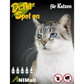 Dr. Pet spot-on пипети за котки 5 x 1 мл