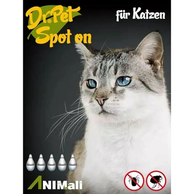 Dr. Pet spot-on пипети за котки 5 x 1 мл