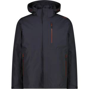 CMP Мъжко 3-в-1 яке CMP Jacket Zip Hood Detachable Inn. Jacket 36Z2257D 3-in-1 jacket - Antracite - размер 50 (EU) (004-7401-0113)