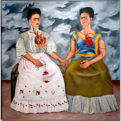Plagát, Obraz - The Two Fridas, 1939, Frida Kahlo, 40 × 40 cm