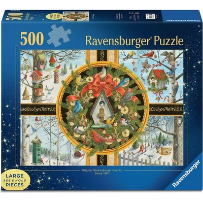 RAVENSBURGER Vánoční zpěvné ptactvo XXL 500 dílků