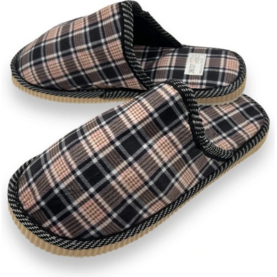 Fashion Dámske hnedé domácí papuče