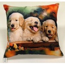 Dadka Foto vankúš Tři štěňata 40x40