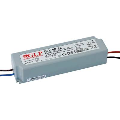 Voděodolný LED zdroj - 60W, 5A, 12V, IP67 (GPV-60) - Greenlux (GXLD135)