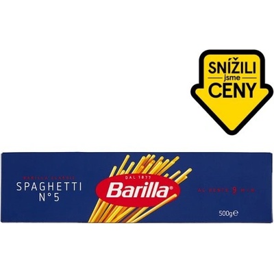 Barilla Spaghetti semolinové těstoviny sušené 0,5 kg