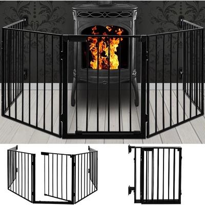 BabyDan Priestorová zábrana New Flex M 90-140 cm čierna