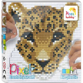 Pixelhobby Креативен комплект с пиксели Pixelhobby - Леопард (44020-Leopard)