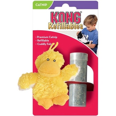KONG Cat Toy Duck - Забавна котешка играчка - плюшено пате 16 см