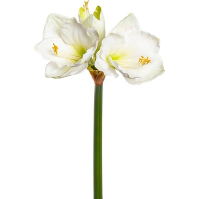 umělá květina, Hvězdník - Amaryllis x3 bílý V68 cm