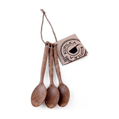 KUPILKA 3 комплект от 3 чаени лъжички, кафяви (30250101s)