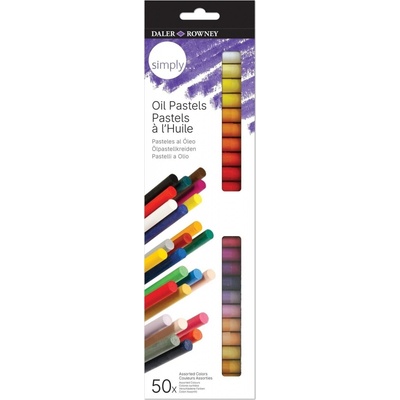 Daler Rowney Simply oil pastel sada olejových pastelov 50 ks
