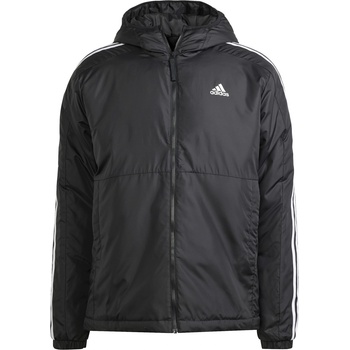 adidas Мъжко яке Adidas 3 Stripe Essential Hooded Jacket Mens - Black