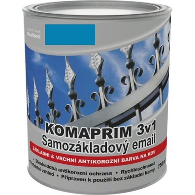 Akzo Nobel Hammerite Komaprim 3v1 Samozákladový email 0440 středně modrá 2,5L pololesk