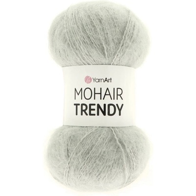 YarnArt Mohair Trendy 113 svetlo sivá